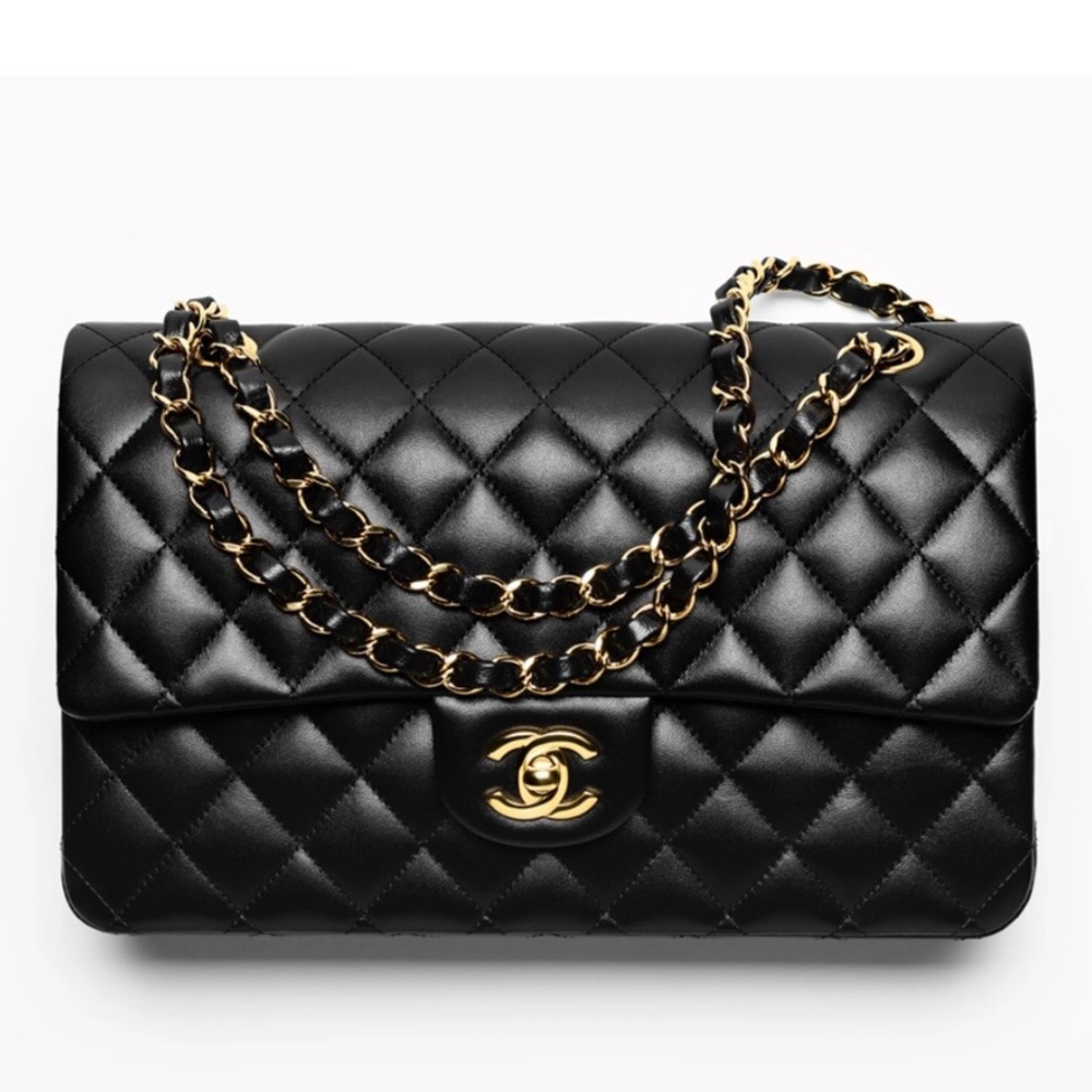 Chanel Double Flap Jumbo Lambskin Gold